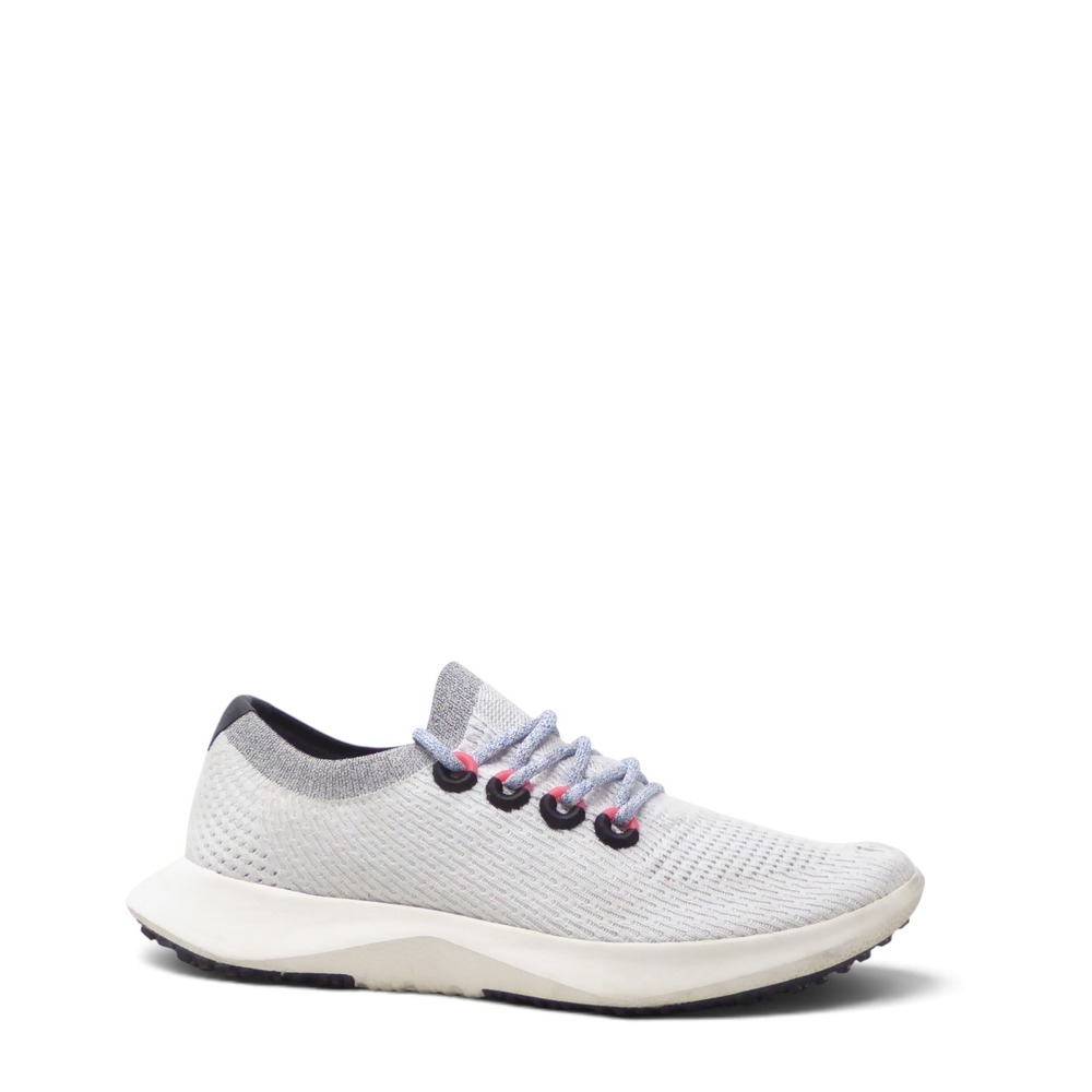 Allbirds Mens Tree Dasher 2 Running Shoes Blizzard Haze White Cobalt Size 10